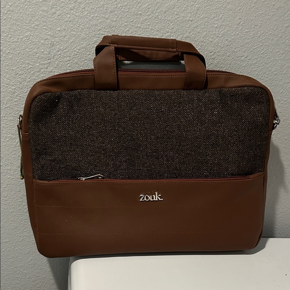 Zouk Brown Laptop Bag for Men